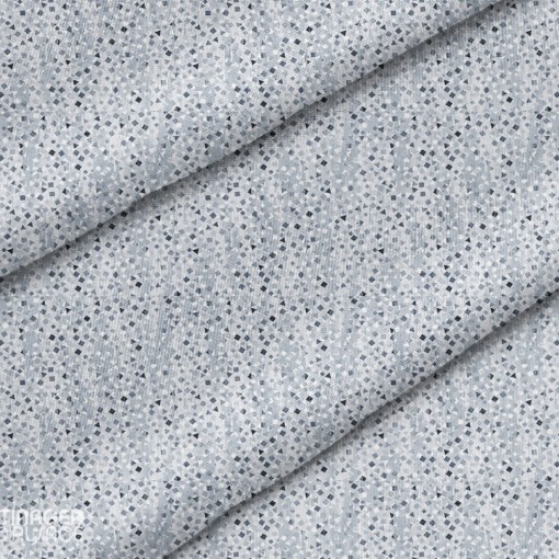 Tissus motif géométrique Sanson gris